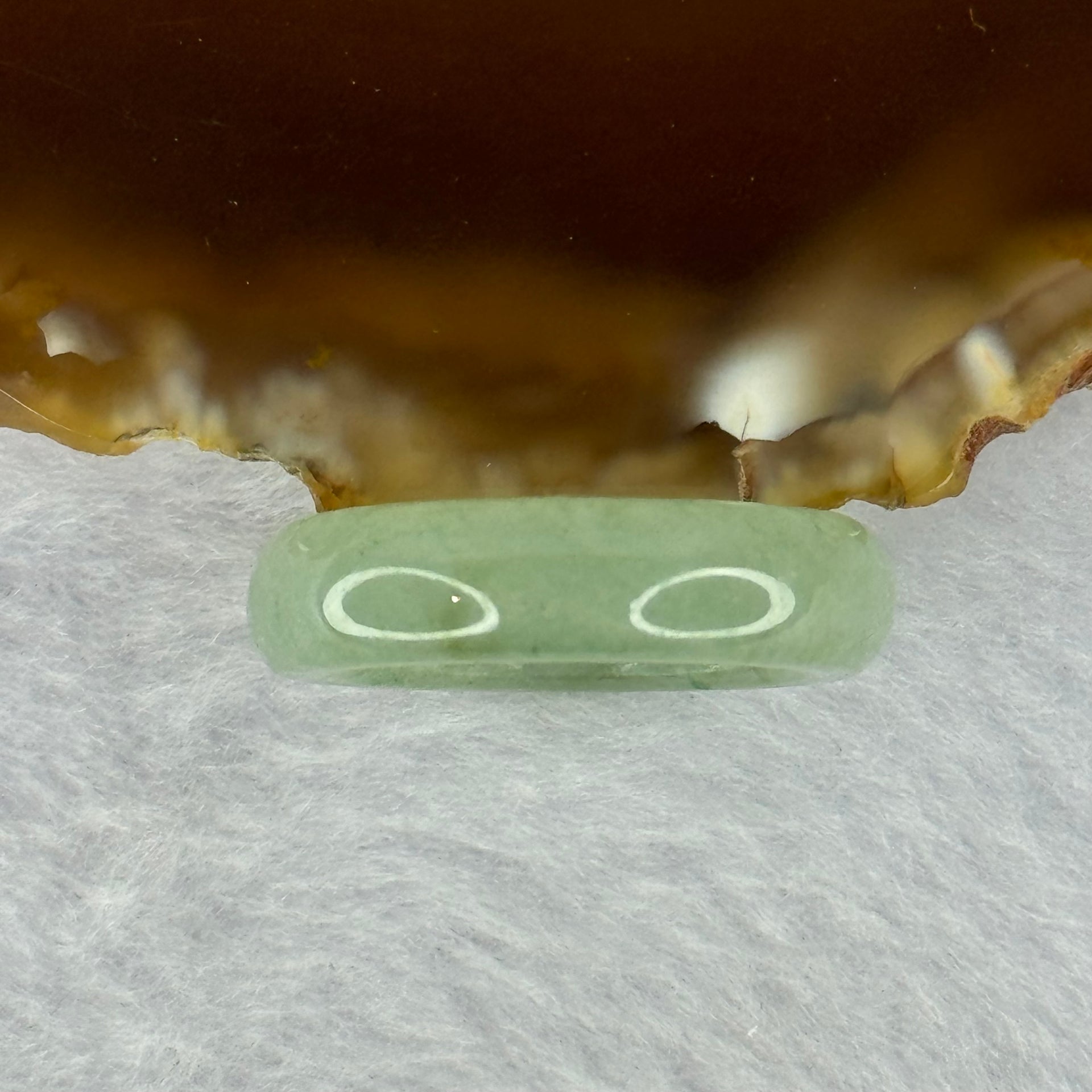 Type A Green Jadeite Ring 4.12g 6.0 by 3.7mm US7.25 HK16 - Huangs Jadeite and Jewelry Pte Ltd