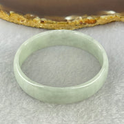 Type A Faint Lavender Green Jadeite Bangle Internal Diameter 52.5mm 23.67g 12.9 by 4.0mm (Close to Perfect) - Huangs Jadeite and Jewelry Pte Ltd