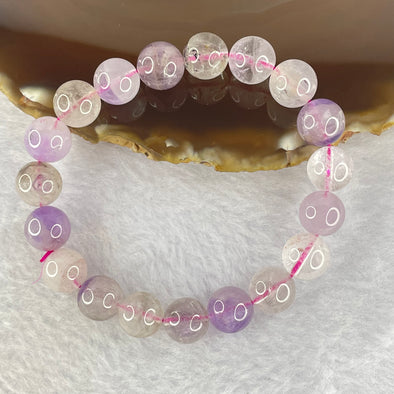 Natural super 7 Crystal Bracelet 27.47g 10.2mm 19beads - Huangs Jadeite and Jewelry Pte Ltd