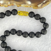 Special Natural Old Black King Amber Beads Necklace 特一天然老黑王琥珀项链 15.94g 45cm  8.0mm 59 Beads - Huangs Jadeite and Jewelry Pte Ltd