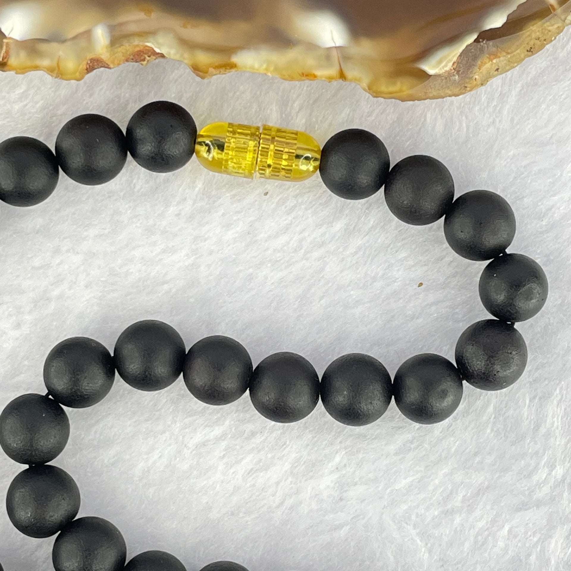 Special Natural Old Black King Amber Beads Necklace 特一天然老黑王琥珀项链 15.94g 45cm  8.0mm 59 Beads - Huangs Jadeite and Jewelry Pte Ltd