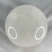 Natural Milky White Quartz Crystal Sphere Ball with Wooden Stand 2,705.8g 118.0 by 155.0mm - Huangs Jadeite and Jewelry Pte Ltd