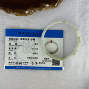 Type A Light Lavender Green and Brown Patches Jadeite Bangle 29.91g Internal Diameter 52.4mm 12.6 by 4.2mm (Very Slight Internal Line) - Huangs Jadeite and Jewelry Pte Ltd