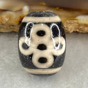 Natural Powerful Tibetan Old Oily Agate 5 Eyes Lightning Dzi Bead Heavenly Master (Tian Zhu) 五眼闪电天珠 4.50g 17.4 by 13.1mm - Huangs Jadeite and Jewelry Pte Ltd