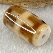 Natural Powerful Tibetan Old Oily Agate Patina Guiren Tairen Human Dzi Bead Totem Amulet Heavenly Master (Tian Zhu) 贵人天诛 4.74g 19.7 by 11.7mm - Huangs Jadeite and Jewelry Pte Ltd