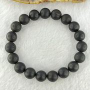 Natural Dark Matt Black Red Amber Beads Bracelet 10.86g 16cm 10.1mm 19 Beads - Huangs Jadeite and Jewelry Pte Ltd