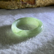Type A Green Jadeite Ring 3.49g 5.5 by 3.8mm US7.25 HK15.5 (Internal Line) - Huangs Jadeite and Jewelry Pte Ltd