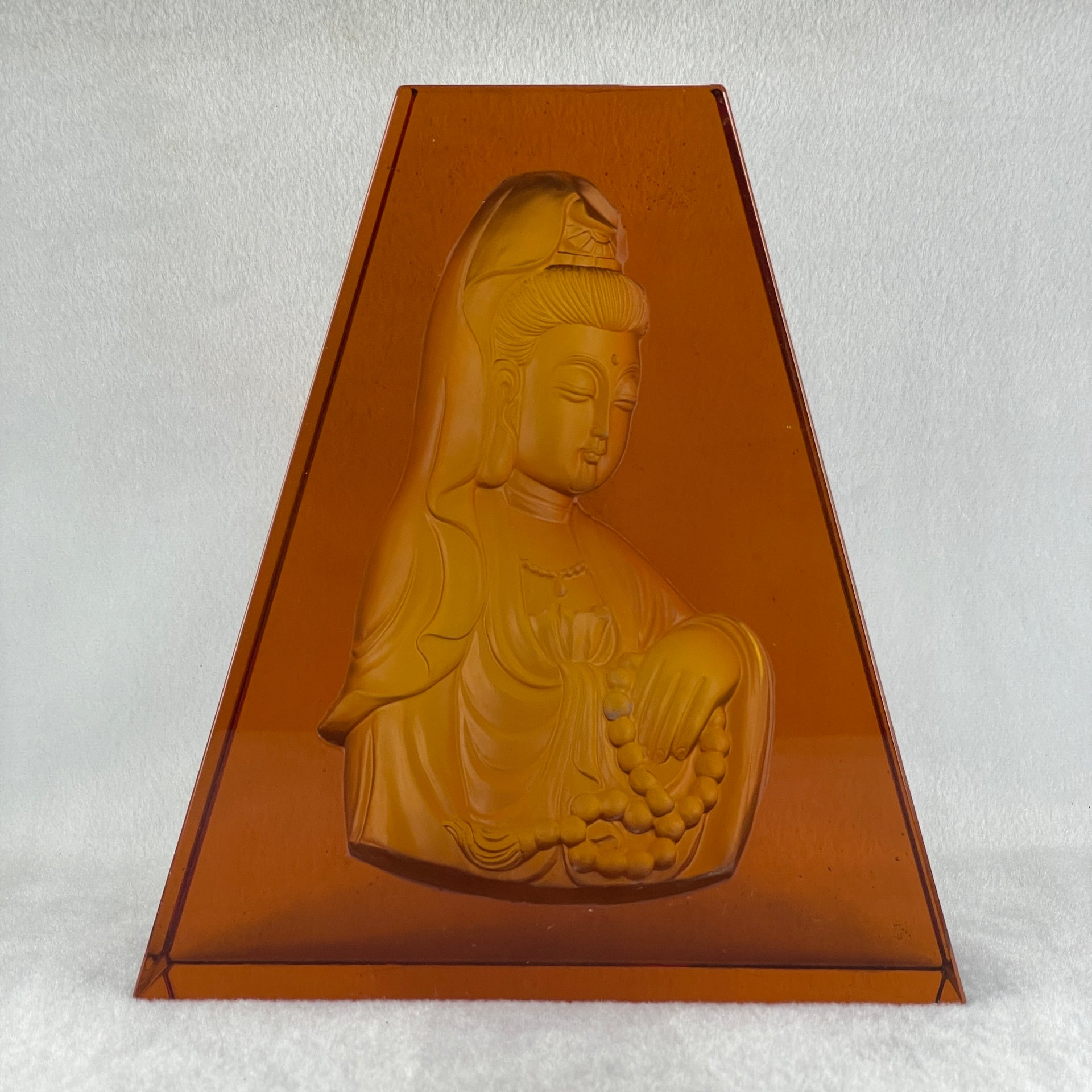 Liuli Red Guan Yin Display 3,171.0g 180.0 by 60.0 by 200.0mm - Huangs Jadeite and Jewelry Pte Ltd