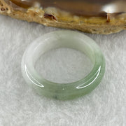 Type A Natural Green with White Jadeite Ring 3.87g 5.8 by 3.6mm US 8 HK 17.6 ( Close to Perfect ) - Huangs Jadeite and Jewelry Pte Ltd