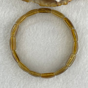 Natural Yellow Tourmaline Crystal Barrel Bracelet 15.90g 15cm 9.2 by 12.4 by 4.8mm 15Beads - Huangs Jadeite and Jewelry Pte Ltd