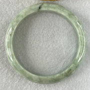 Type A Green Dou Qing Jadeite Bangle 49.01g Internal Diameter 57.6mm 13.0 by 7.5mm (External Line - Huangs Jadeite and Jewelry Pte Ltd
