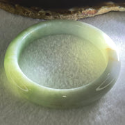 Type A Green Jadeite Bangle 54.02g Internal Diameter 58.2mm 11.0 by 8.6mm (External Lines) - Huangs Jadeite and Jewelry Pte Ltd