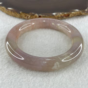 Natural Pinkish Agate Bangle 64.57g Internal Diameter 57.2mm 12.0 by 12.3mm (Perfect) - Huangs Jadeite and Jewelry Pte Ltd