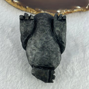 Rare Natural Tibetan Meteorite Tektite 3 Legged Toad Mini Display 364.4g 88.5 by 52.6 by 49.5mm - Huangs Jadeite and Jewelry Pte Ltd