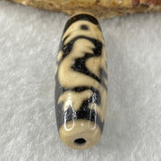 Natural Powerful Tibetan Old Oily Agate Vermilion Bird Fire Element Dzi Bead Heavenly Master (Tian Zhu) 朱雀天珠 8.98g 38.4 by 12.4mm - Huangs Jadeite and Jewelry Pte Ltd