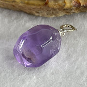 Natural Amethyst Pebble Pendant 2.91g 16.5 by 11.3mm - Huangs Jadeite and Jewelry Pte Ltd