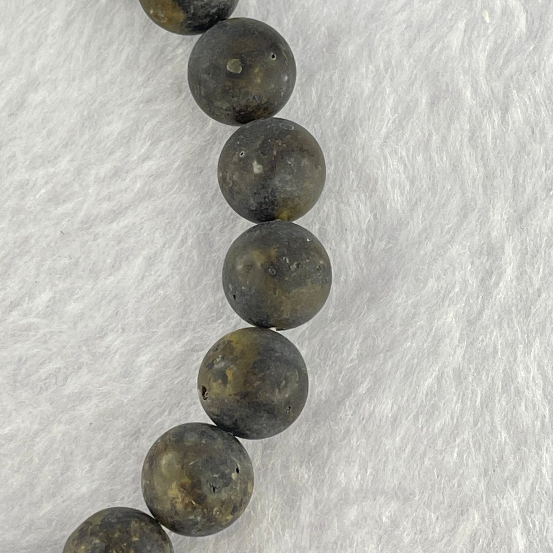 Natural Medicine Amber Beads Bracelet 天然药珀手链 10.16g 17.5cm 9.5mm 22 Beads - Huangs Jadeite and Jewelry Pte Ltd