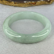 Type A Light Green Jadeite Bangle Internal Diameter 57.2mm 67.19g 14.0 by 8.9mm (Slight Internal Line) - Huangs Jadeite and Jewelry Pte Ltd