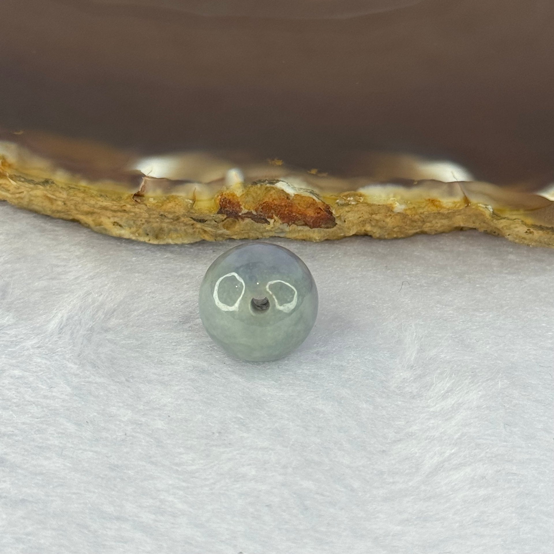 Type A Intense Lavender Jadeite Bead for Bracelet/Necklace/Earrings/Rings 3.62g 12.8mm - Huangs Jadeite and Jewelry Pte Ltd