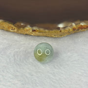 Type A Lavender with Sky Blue and Yellowish Green Patches Jadeite Bead for Bracelet/Necklace/Earrings/Ring 4.04g 13.4mm - Huangs Jadeite and Jewelry Pte Ltd