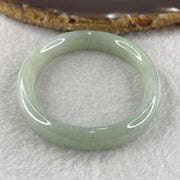 Type A Jelly Full Light Green Jadeite Oval Bangle Internal Diameter 53.7mm 31.30g 9.7 by 7.0mm (Very Very Slight Internal Lines) - Huangs Jadeite and Jewelry Pte Ltd