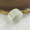 Type A Faint Green Jadeite Thumb Ring 12.63g 20.4 by 12.0 by 4.4mm US10.5 HK23.5 - Huangs Jadeite and Jewelry Pte Ltd