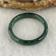 Natural Type A Blueish-Green Jadeite Ring | 3.9 by 2.5mm Flawless Ocean Jade Full-Eternity Band (1.89g | US 9.8 / HK 22 | Perfect) - Huangs Jadeite and Jewelry Pte Ltd