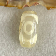 Natural Powerful Tibetan Old Oily Agate 3 Eyes Dzi Bead Heavenly Master (Tian Zhu) 三眼天诛 2.95g 19.2 by 10.2mm - Huangs Jadeite and Jewelry Pte Ltd