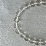 Natural Clear Quartz Bracelet 天然白水晶手链 18.56g 16.5cm 8.4mm 24 Beads - Huangs Jadeite and Jewelry Pte Ltd