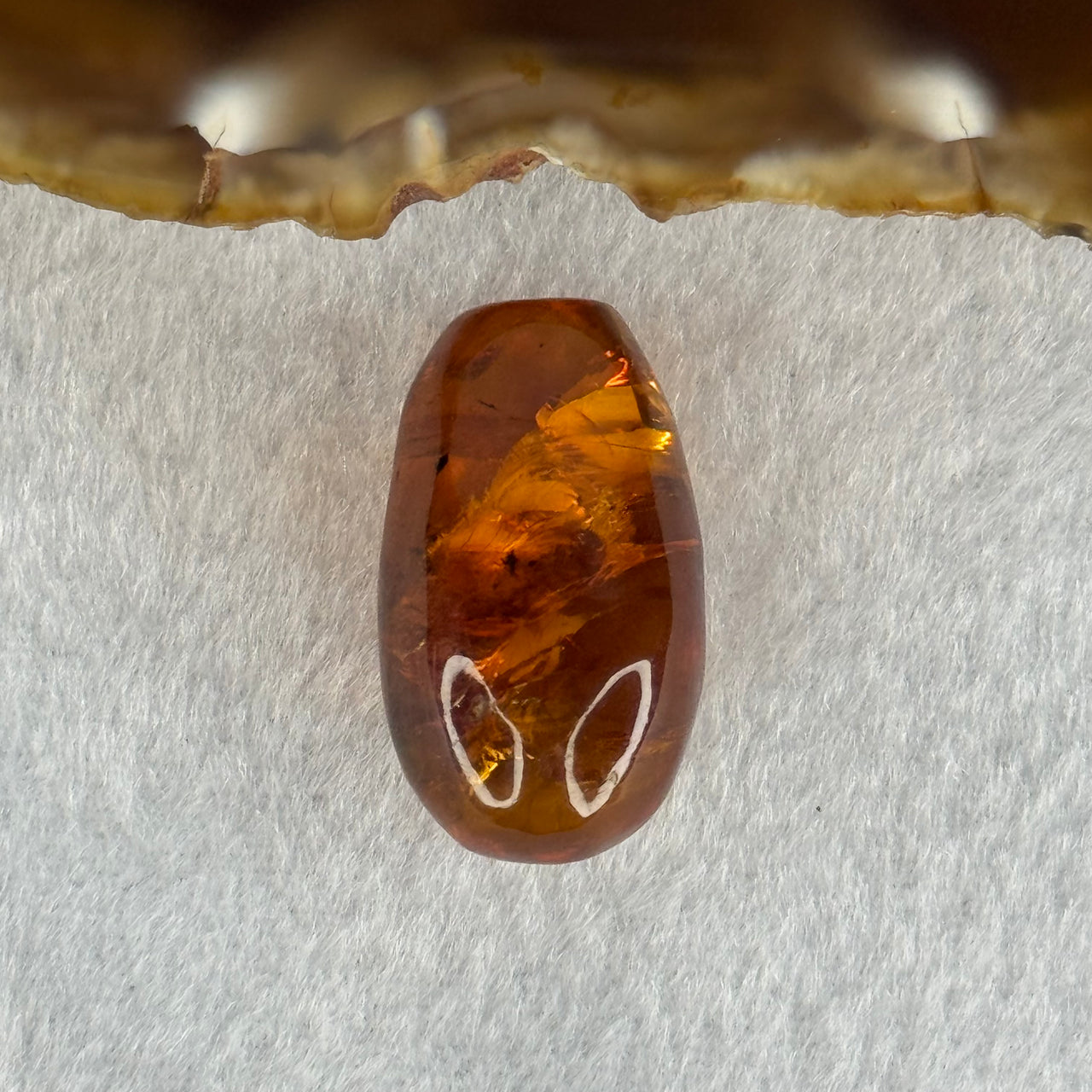 Natural Amber For Setting 3.60g 26.6 by 15.1mm - Huangs Jadeite and Jewelry Pte Ltd