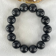 Natural Magnetite Beads Bracelet 84.61g 17cm 16.0mm 14 Beads - Huangs Jadeite and Jewelry Pte Ltd