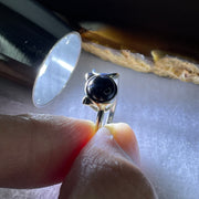 Very Good Grade Natural Blue Pietersite in S925 Sliver 1.59g 6.2 by 3.2mm US 4.5 HK 9.5 - Huangs Jadeite and Jewelry Pte Ltd