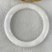 Type A White to Faint Lavender Jadeite Bangle 47.97 Internal Diameter 55.6mm 9.3 by 9.8mm (Close to Perfect) - Huangs Jadeite and Jewelry Pte Ltd