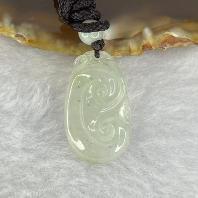 Type A Jelly Light Green Jadeite Ruyi 3.31g 24.4 by 14.4 by 3.5mm - Huangs Jadeite and Jewelry Pte Ltd