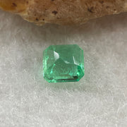 Natural Colombia Vivid Green Emerald (Beryl) Cut-Cornered Square Step cut 0.49ct 4.6 by 4.5 by 3.2mm - Huangs Jadeite and Jewelry Pte Ltd