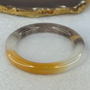 Transparent Purple White Yellow Quartzite Jade Bangle 天山玉手镯 56.3mm 39.75g 9.6 by 9.6mm - Huangs Jadeite and Jewelry Pte Ltd