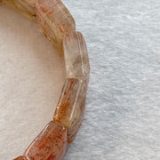 Natural Sunstone Bracelet 49.76g 17.5cm 18.0 by 13.0 by 6.6mm 15 pcs - Huangs Jadeite and Jewelry Pte Ltd