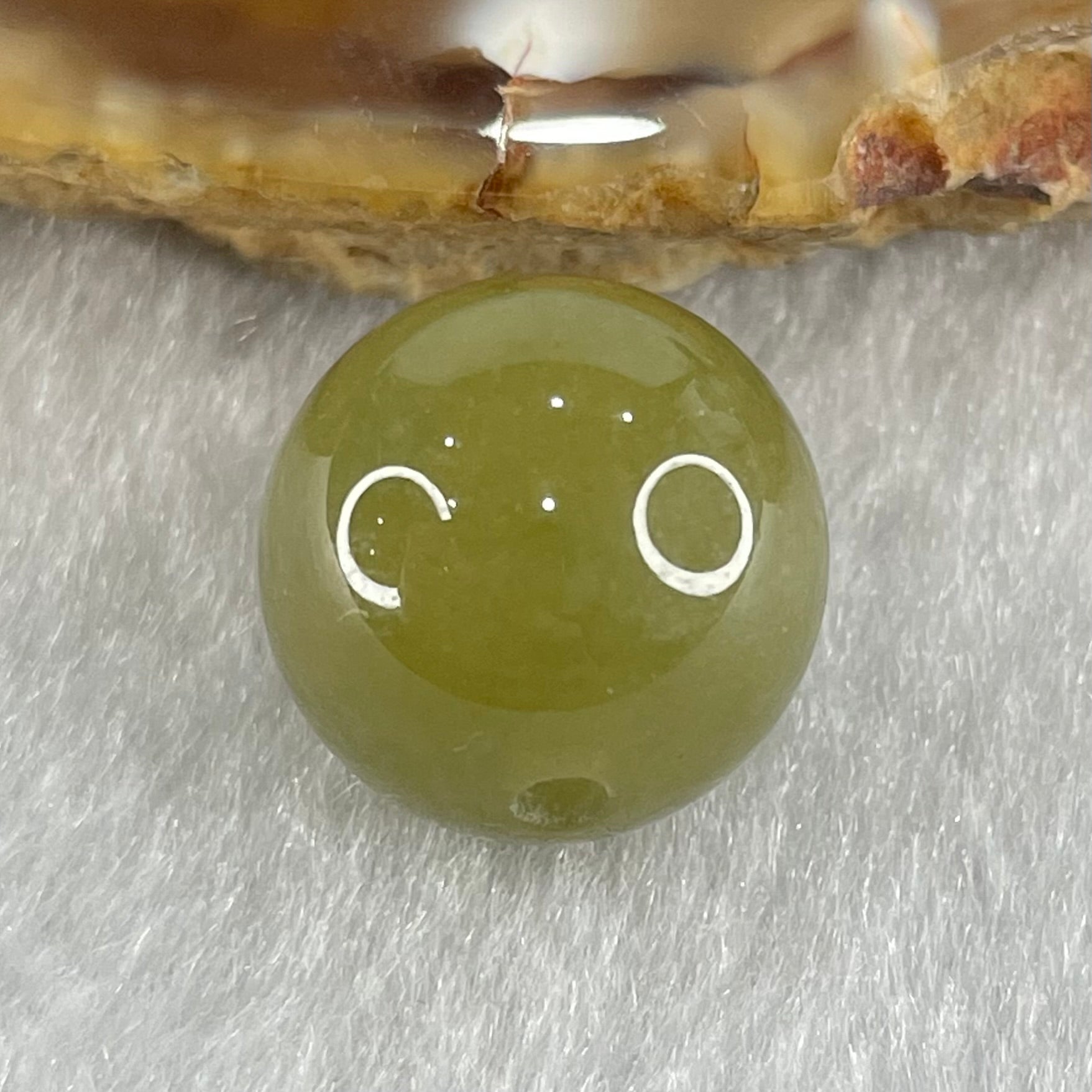 Type A Brown Jadeite Bead For Bracelet/Necklace 4.40g 13.8mm - Huangs Jadeite and Jewelry Pte Ltd