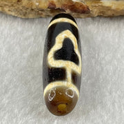 Natural Powerful Tibetan Old Oily Agate Double Bodhi Tree Bead Heavenly Master (Tian Zhu) 7.18g 37.7 by 11.3mm - Huangs Jadeite and Jewelry Pte Ltd