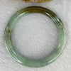 Type A Blueish Green with Brown Patches Jadeite Bangle 41.09g 9.3 by 8.7 mm Internal Diameter 55.0mm (Internal Lines) - Huangs Jadeite and Jewelry Pte Ltd