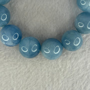Natural Aquamarine Beads Bracelet 109.28g 18.5cm 19.2mm 12 Beads - Huangs Jadeite and Jewelry Pte Ltd