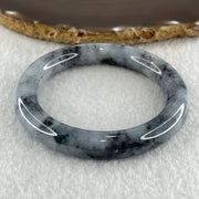 Type A Natural Wuji Grey with Lavender and Spicy Green Spots Jadeite Bangle 59.29g Internal Diameter 54.5mm 10.6 by 10.8mm (Perfect) - Huangs Jadeite and Jewelry Pte Ltd