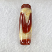 Natural Powerful Tibetan Old Oily Red Yellowish White Agate Tiger Tooth Daluo Dzi Bead Heavenly Master (Tian Zhu) 虎牙天珠 10.13g 38.8 by 12.8mm - Huangs Jadeite and Jewelry Pte Ltd