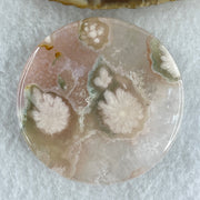 Natural Pink Flower Agate Oval Bangle Set | (68.69g | 55.6mm ID | 9.0 x 6.9mm | Blooming Self-Love & Emotional Renewal Anchor, Feng Shui Harmony & Sovereign Guifei Stacking Bangle Set) - Huangs Jadeite and Jewelry Pte Ltd