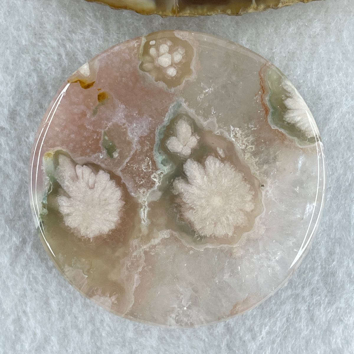 Natural Pink Flower Agate Oval Bangle Set | (68.69g | 55.6mm ID | 9.0 x 6.9mm | Blooming Self-Love & Emotional Renewal Anchor, Feng Shui Harmony & Sovereign Guifei Stacking Bangle Set) - Huangs Jadeite and Jewelry Pte Ltd