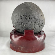 Natural Amethyst Cave with Wooden Stand 5,040.4g 200.0 by 170.0 by 225.0mm - Huangs Jadeite and Jewelry Pte Ltd