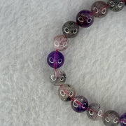 Natural Super 7 Beads Bracelet 17.50g 15.5cm 8.5mm 23 Beads - Huangs Jadeite and Jewelry Pte Ltd