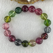 Very Very Good Natural Tourmaline Crystal Beads Bracelet 33.18g 14.5cm 10.7mm 17Beads - Huangs Jadeite and Jewelry Pte Ltd
