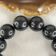 Natural Magnetite Beads Bracelet 84.61g 17cm 16.0mm 14 Beads - Huangs Jadeite and Jewelry Pte Ltd