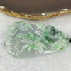 Grandmaster Certified Type A Lavender with Spicy And Dark Green Piao Hua Jadeite Crane and Flowers Pendent signifying 花开富贵 83.35g 76.5 by 51.5 by 12.2mm - Huangs Jadeite and Jewelry Pte Ltd
